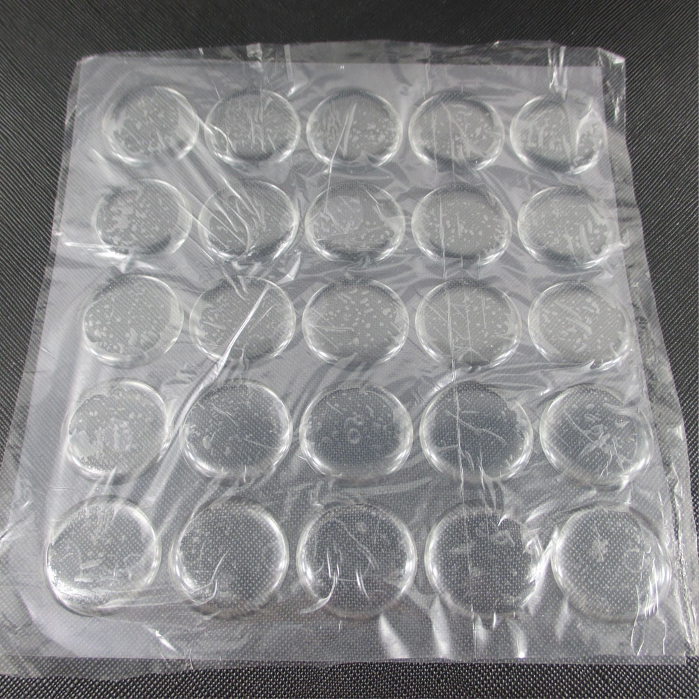 Image of 25pcs 1inch Shiny Clear Epoxy Resin Dome Stickers - Round & Heart Shape - Durable Adhesive For , Pendant Caps, Magnets, Art Crafts, Scrapbooking & Card Making - Perfect For Gifts
