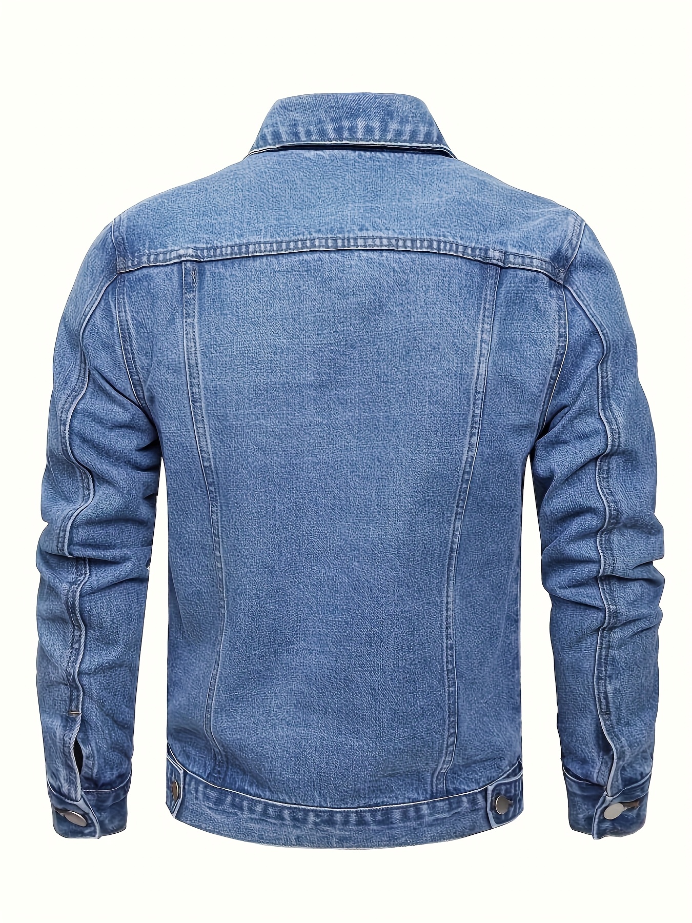 Men'S Casual Slim Fit Jacket Men'S Denim Jacket