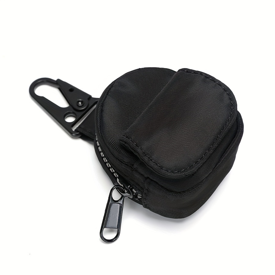 

Mini Trendy Waist Bag Hanging On Belt & Waistband, Convenient For Storing Keys & Coins, Street Style Men's And Women's Black Fanny Pack