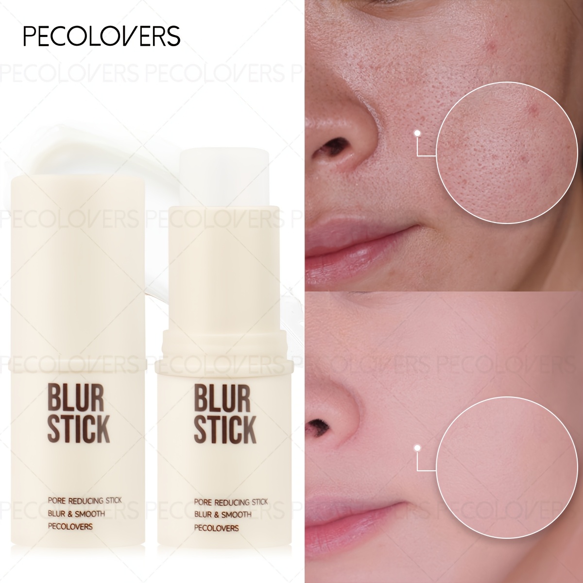 Pecolovers Stick For Skin, Instant Pore Minimizing & Skin Smoothing, Non-greasy Formula & Long-wear, Great For A Filter-like