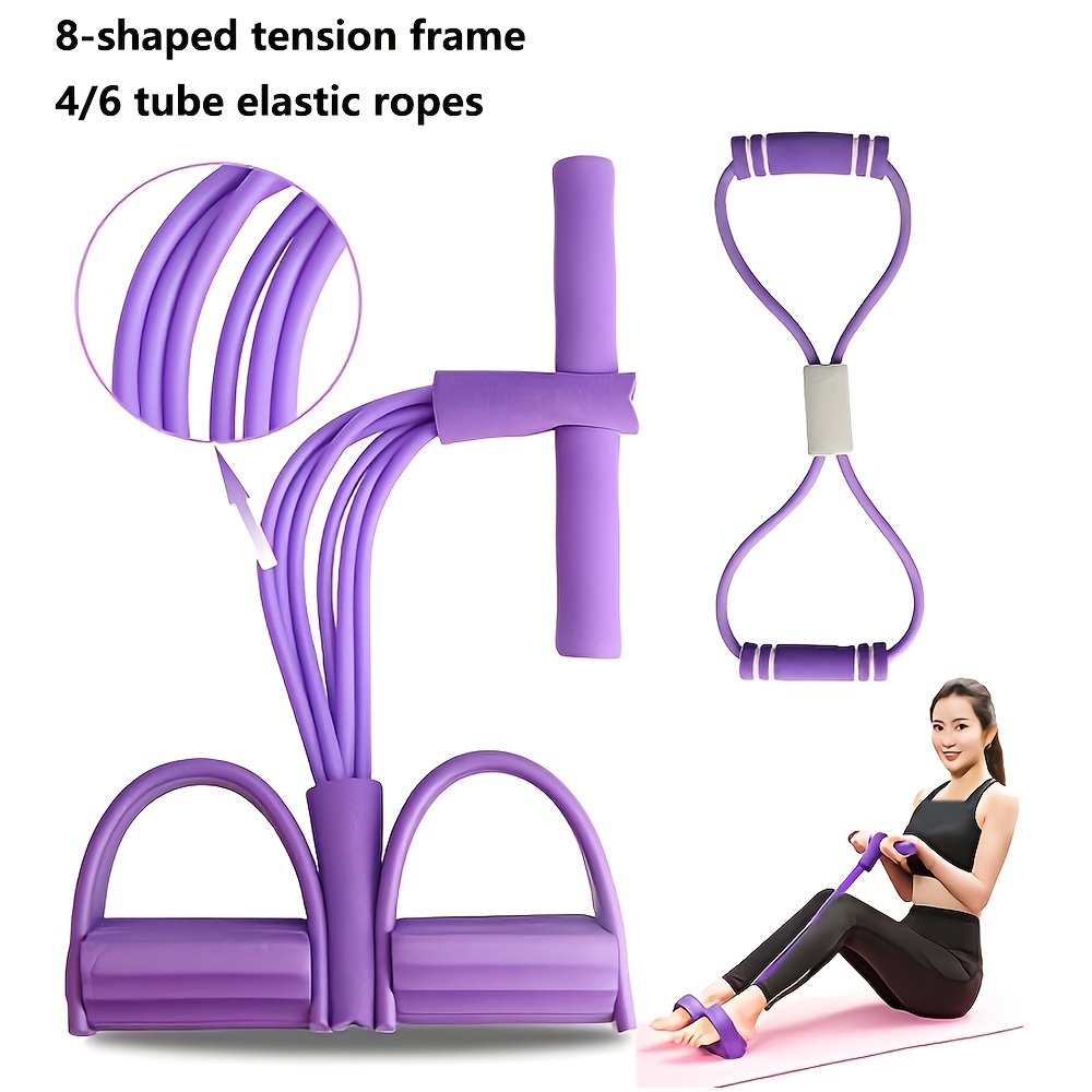 8-Shaped Pull-Up Bar with Foot Pedals
