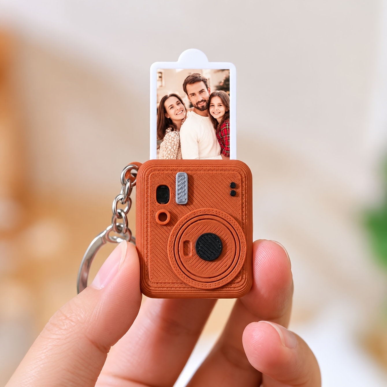 TEMU Porte-clés Caméra Personnalisé, Photos Personnalisées, Mini Cadeau Souvenir Personnalisé, Porte-Photo Porte-clés, Cadeau Porte-clés , Porte-clés