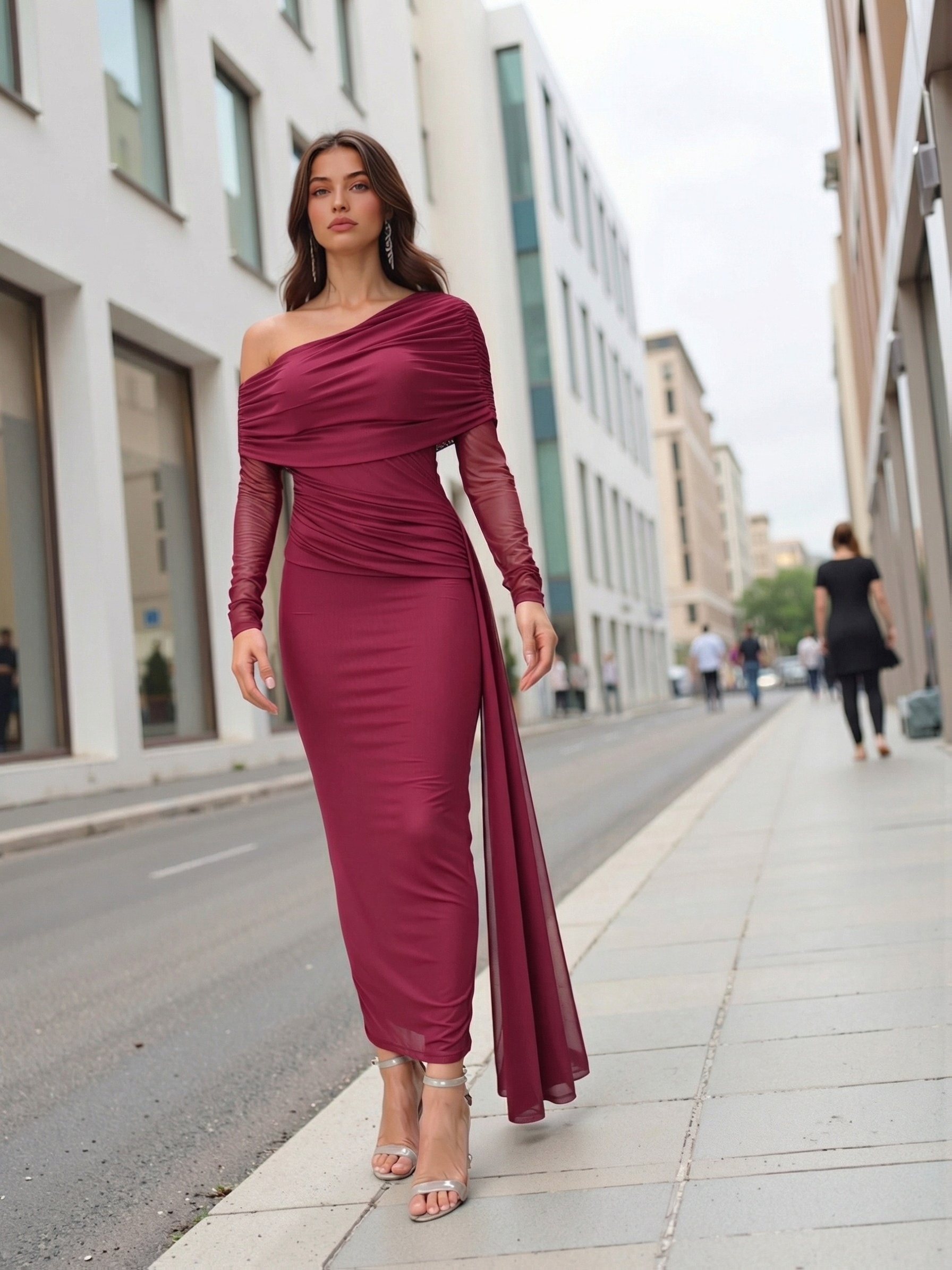 long sleeve bridesmaid dresses sold on Temu Philippines