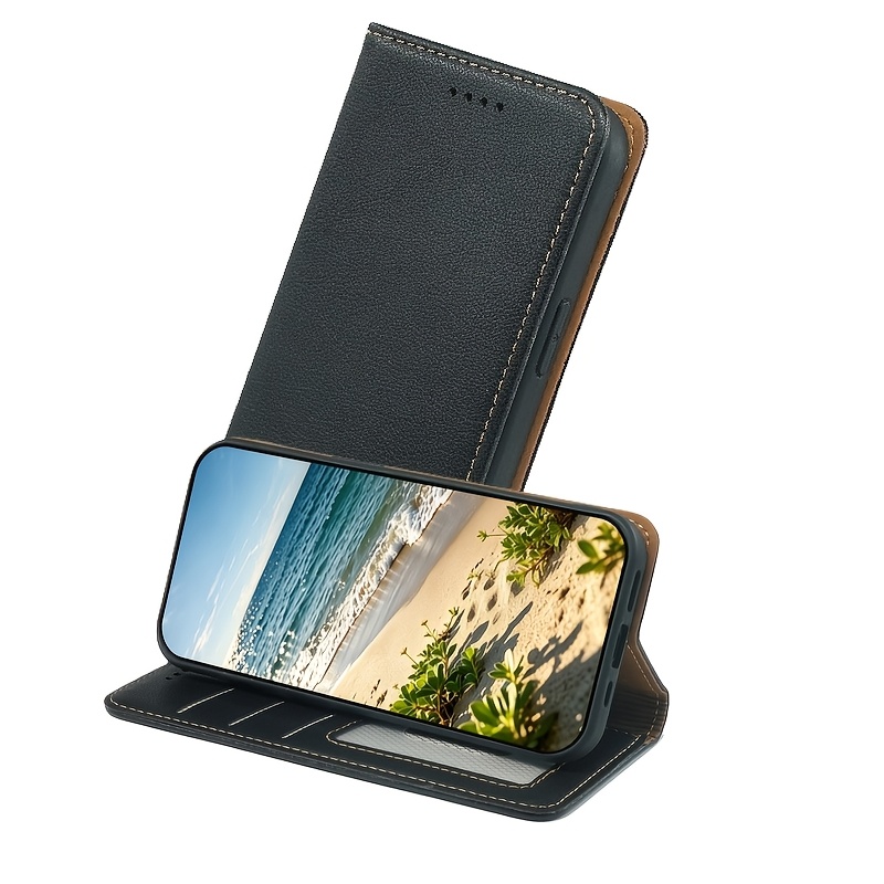 TEMU Phone Case - [for Wallet Case] Compatible With Galaxy S22/s22 Plus/s22 Phone Flip Cover Case, Classic Wallet Anti Drop Protection Rfid Blocking