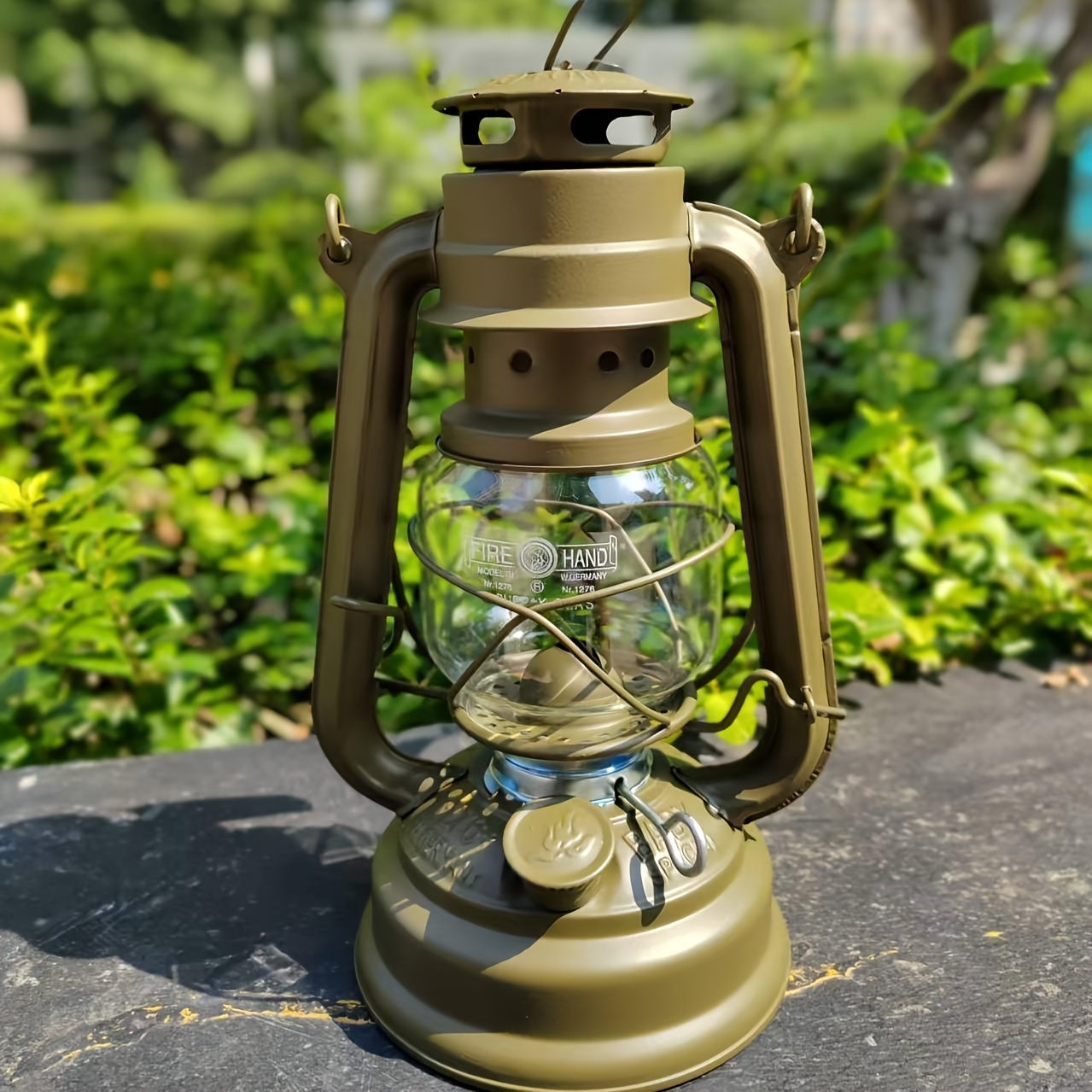 TEMU Vintage Kerosene Hurricane Lantern - Retro Metal Oil For Home, Garden, Patio & Outdoor Decor (kerosene Not Included)