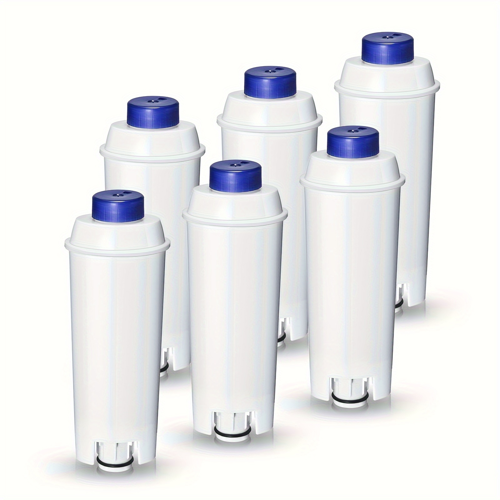 E-shop 6 Stück Ersatz-Wasserfilter DLSC002 für DeLonghi – Kompatibel mit DeLonghi Evo & S, (Plus), , Explorer – Ersetzt DeLonghi-Wasserfilter für