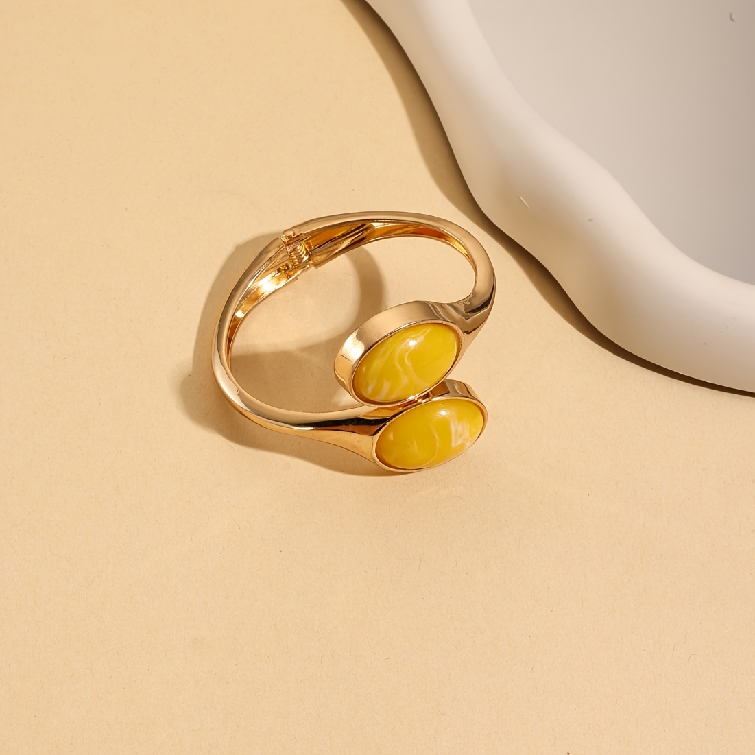 Light Luxury Open Bangle, Minimalist Design Bracelet