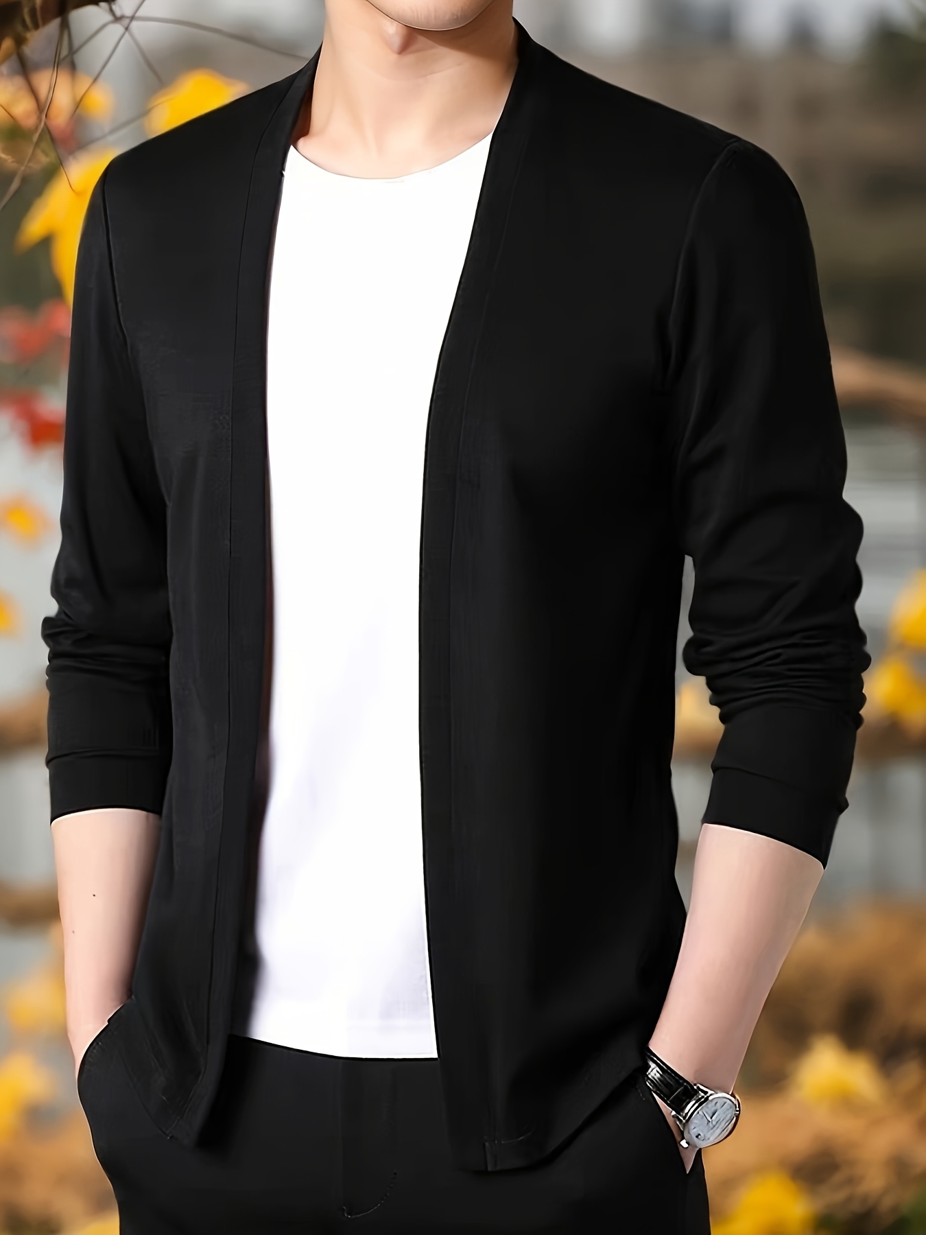 *'S Lightweight Blue Cardigan Casual Long Sleeve Open-Front Sweater for  Spring Fall, Regular Fit with Button Details Layering or Outfits,  Fall