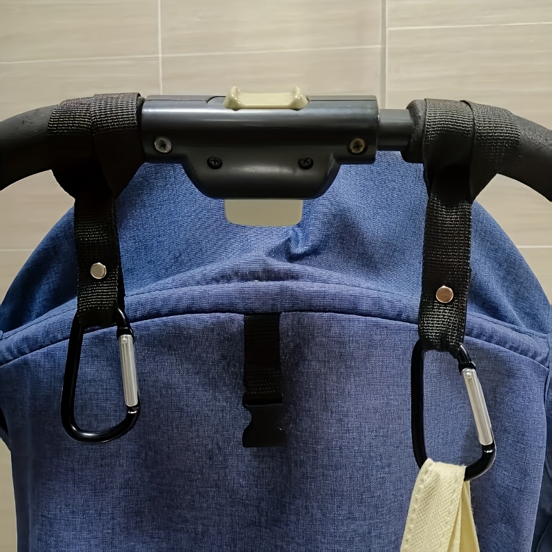 TEMU 2pcs Multifunctional Auxiliary Hook Connectors | Suitable For Hanging Diapers, Tissues, And Organizing Essentials In Strollers, Carts, Bicycles,