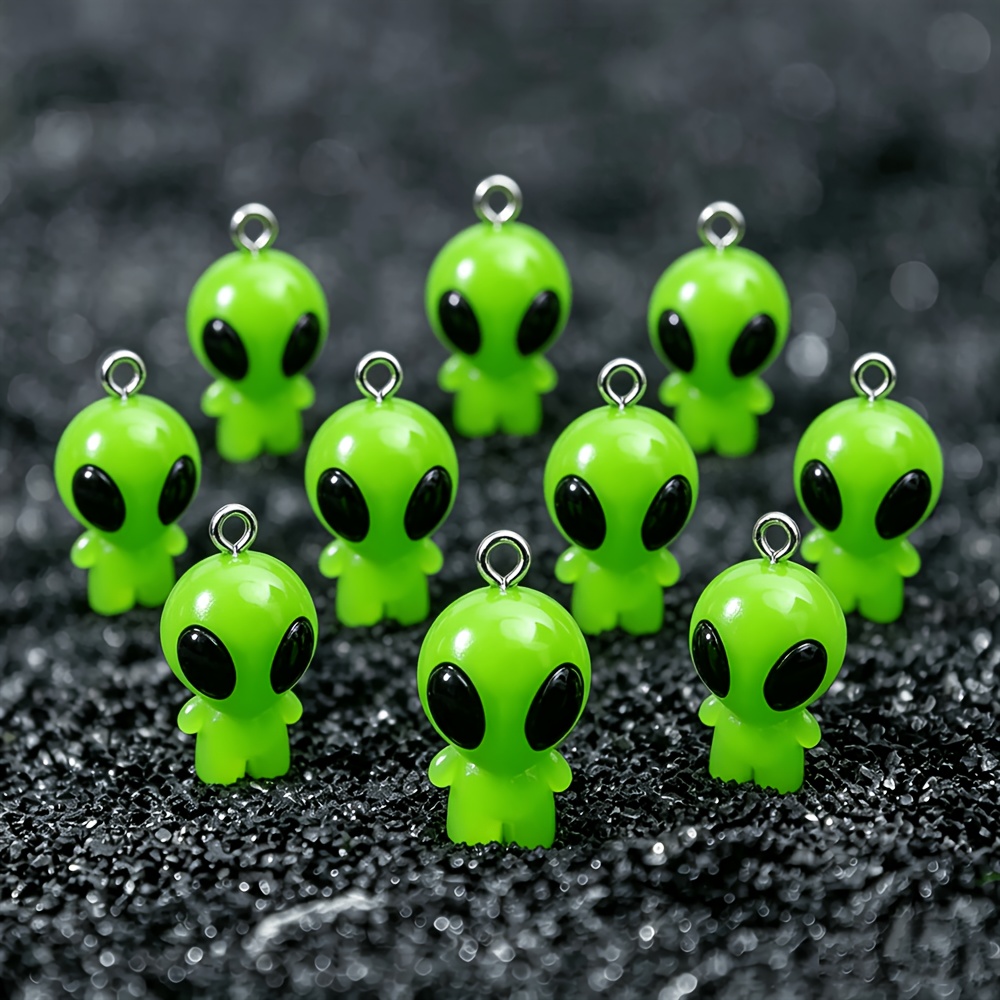 TEMU 10pcs Charms 3d Luminous Pendants, Suitable For Handmade Jewelry, Pendants, Earrings, Chain Accessories, Creative Gifts, Earrings, Necklaces,