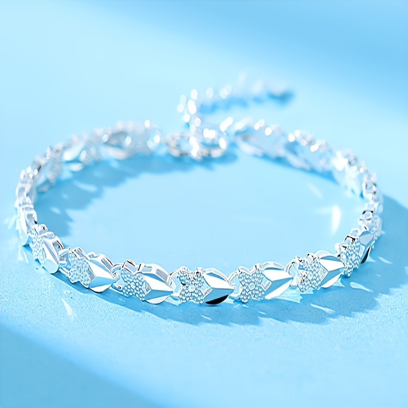 

1 Silvery Bracelet - Elegant And , Suitable For And