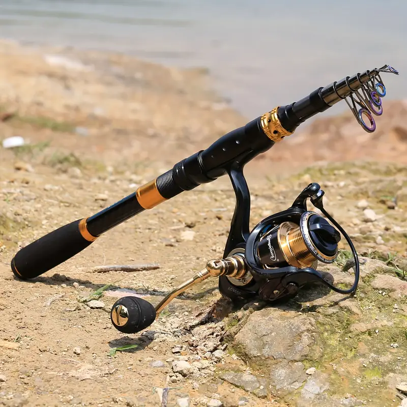 Spinning Best Open Reel Fishing Pole Telescopic Fishing Rod With 13+1BB Spinning Reel Portable Spinning Best Open Reel Fishing Pole Telescopic Fishing Rod With 13+1BB Spinning Reel Portable