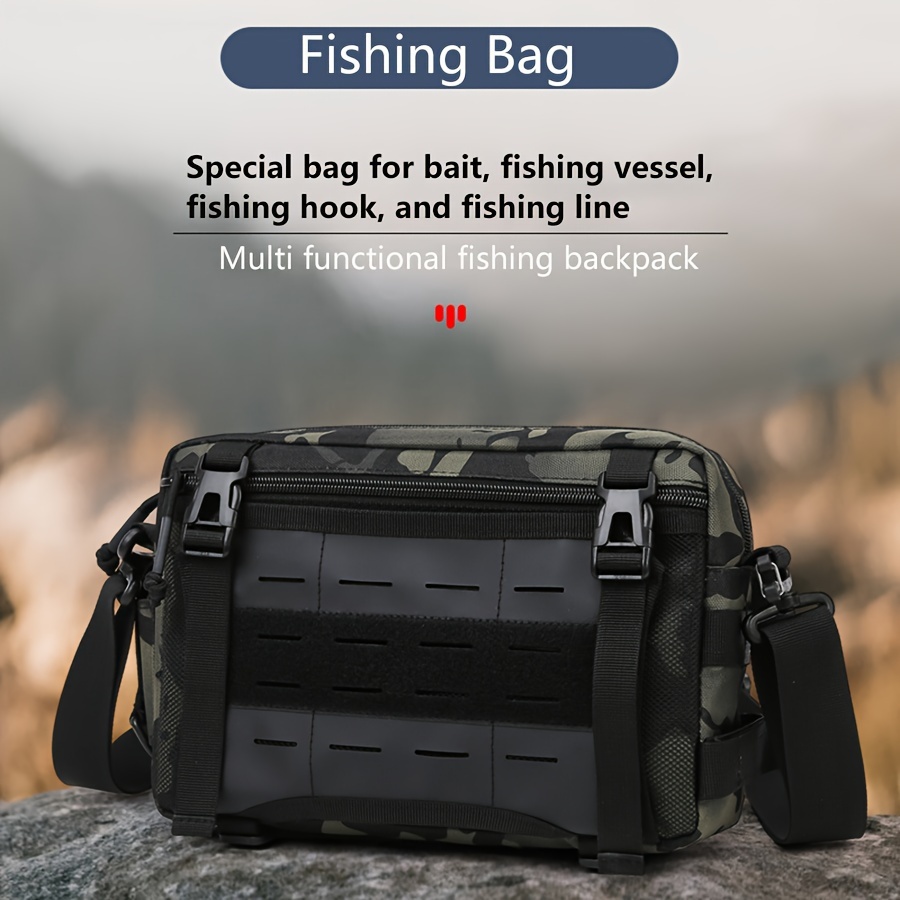 1pc Multifunctional Fishing Bag, Large Capacity Storage Bag For Fishing  Reel, Hook, Bait, Fly Fishing Pack