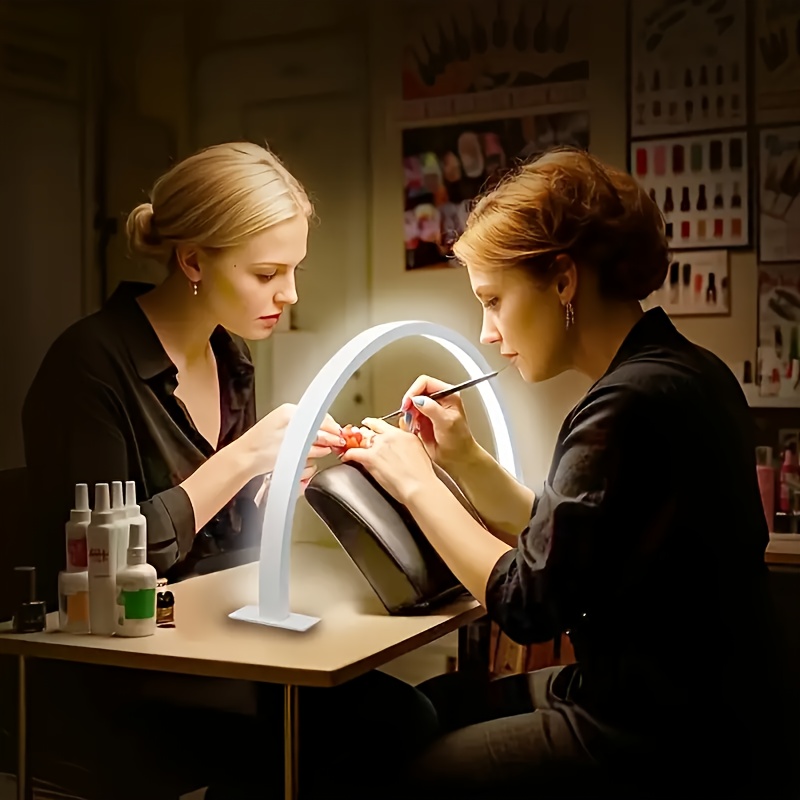 1 pack led nail lamp led eyelash lamp half moon lamp facial   moon lamp beautician technology lamp for gel polish   tattoo ideal for salon   white Product details 5