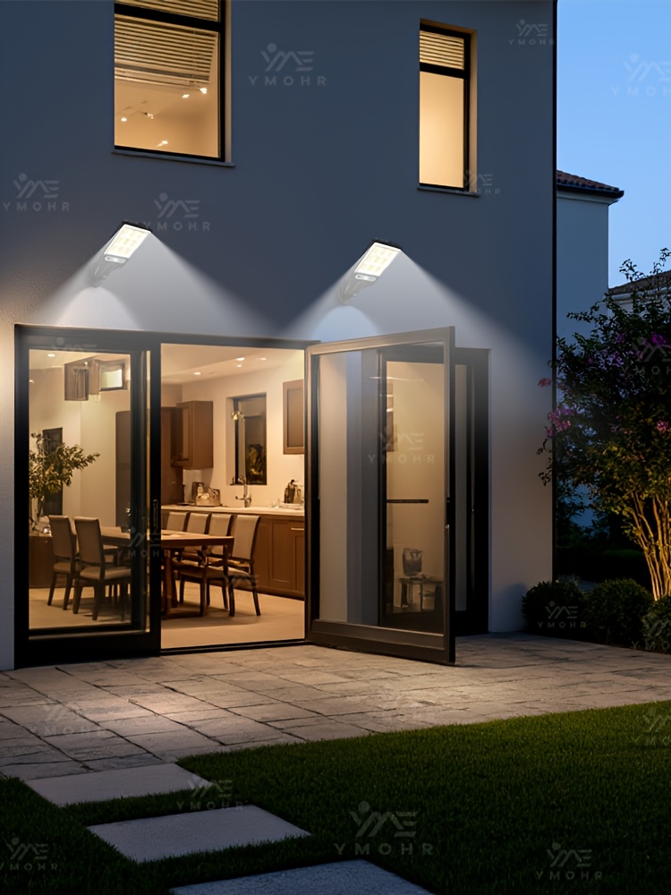 1  bright solar outdoor lights 108 cob solar lights outdoor wall light led light sensor movement outdoor solar spotlight garden decoration outdoor solar lights   street light Product details 21