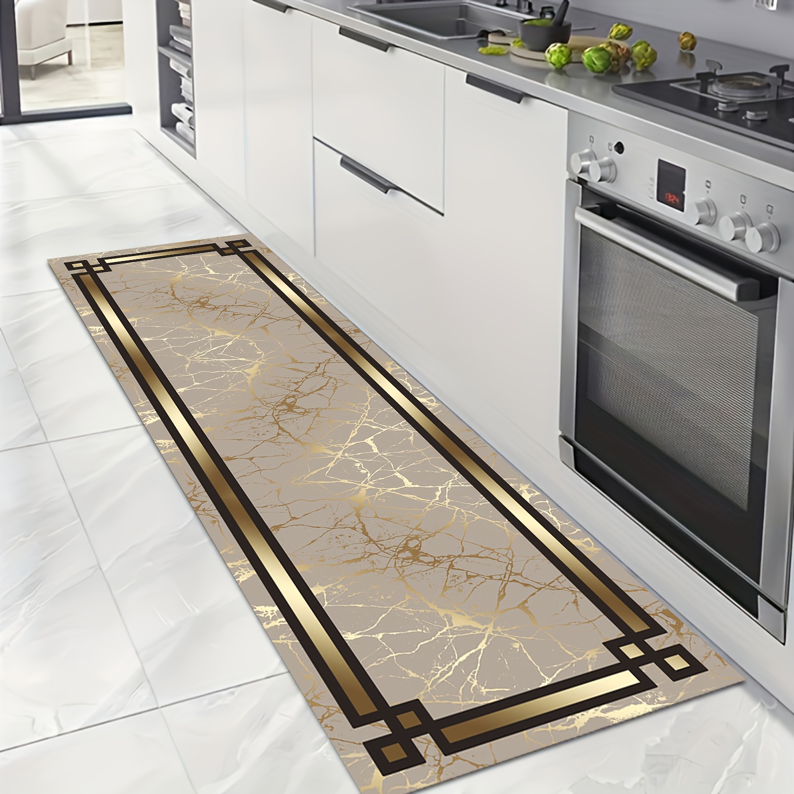1pc, Diatomaceous Earth Material, Kitchen Mat, Rectangular Runner, Bathroom Anti-slip Pad, Door Mat, Laundry Room Carpet, Anti-slip Safety - Very Suitable For Bathroom, Kitchen
