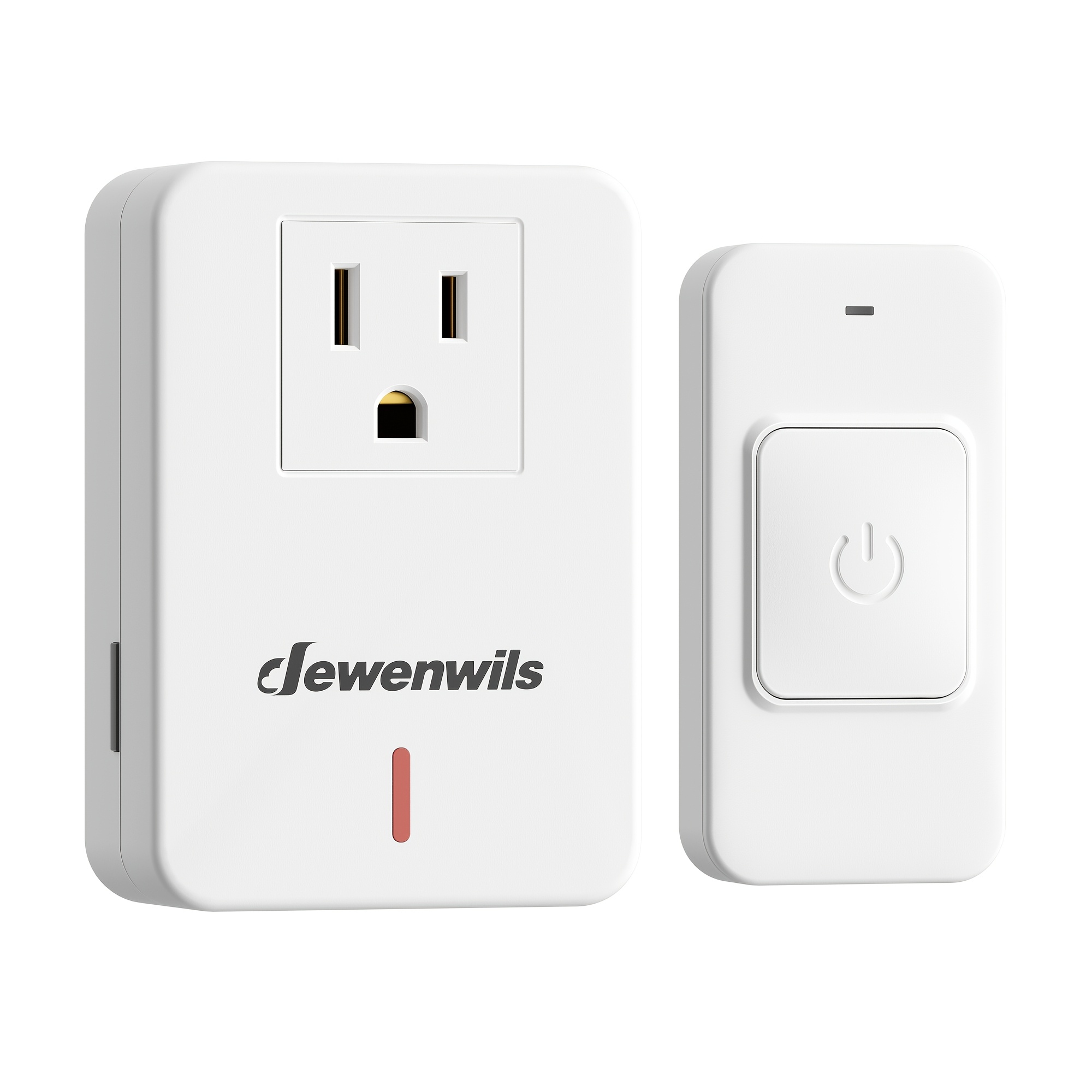TEMU Dewenwils Wireless Magnetic Remote Control Outlet Plug, Wall Mounted Light Switch, Control Big Single-button, 100ft Range, Electrical Plug In