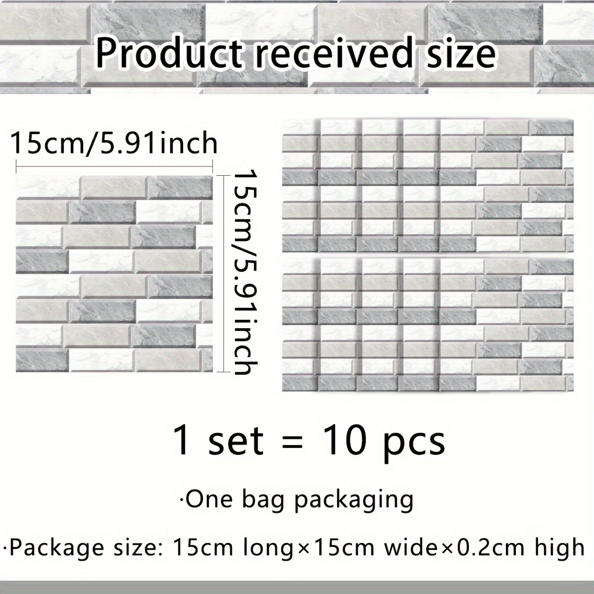 Image of A Set Of Ten Vintage Wall Tiles, Floral Tile Wall Stickers For Balcony, Terrace, Kitchen Background Decoration, Tile Stickers Acz2018-kq