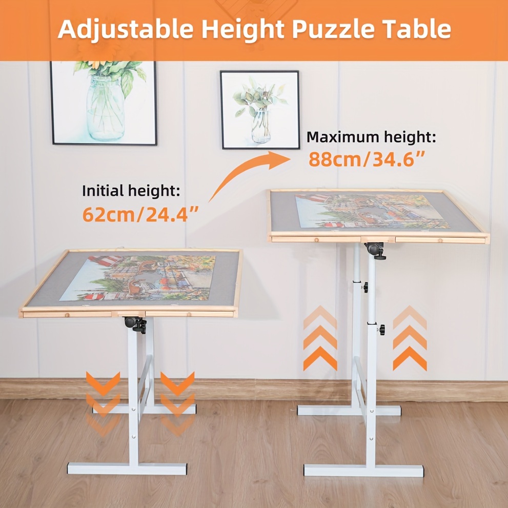 Table Puzzle 1000 Pièces Avec Support Et Housse 2 En 1
