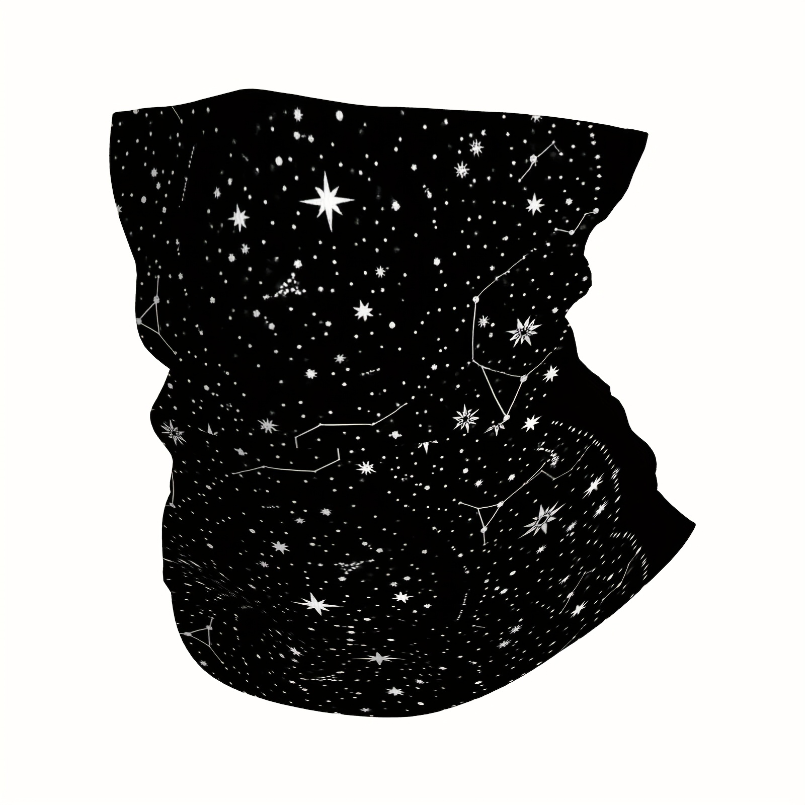 Image of Night Sky, Star Constellations, Galaxy Multi Functional Print Scarf Men Women Unsix Mask Neck Mask Suitable Outdoor And Headscarves Family Gatherings Holiday Events Gifts For