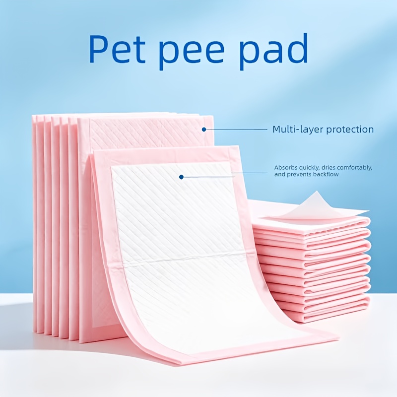 pet training mats 7 mats per pack suitable for dogs   absorbent clean hygienic and durable pink Product details 2