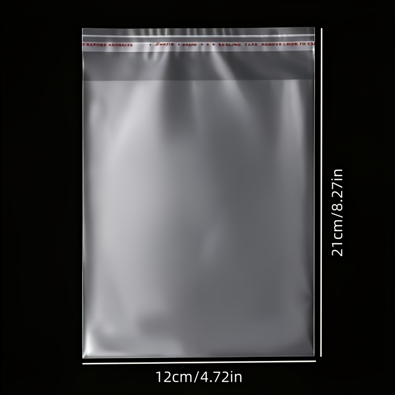 TEMU 99 piezas/Bolsas de regalo transparentes, bolsas de plástico OPP autoadhesivas, bolsas autoadhesivas de celofán para joyería, galletas y dulces