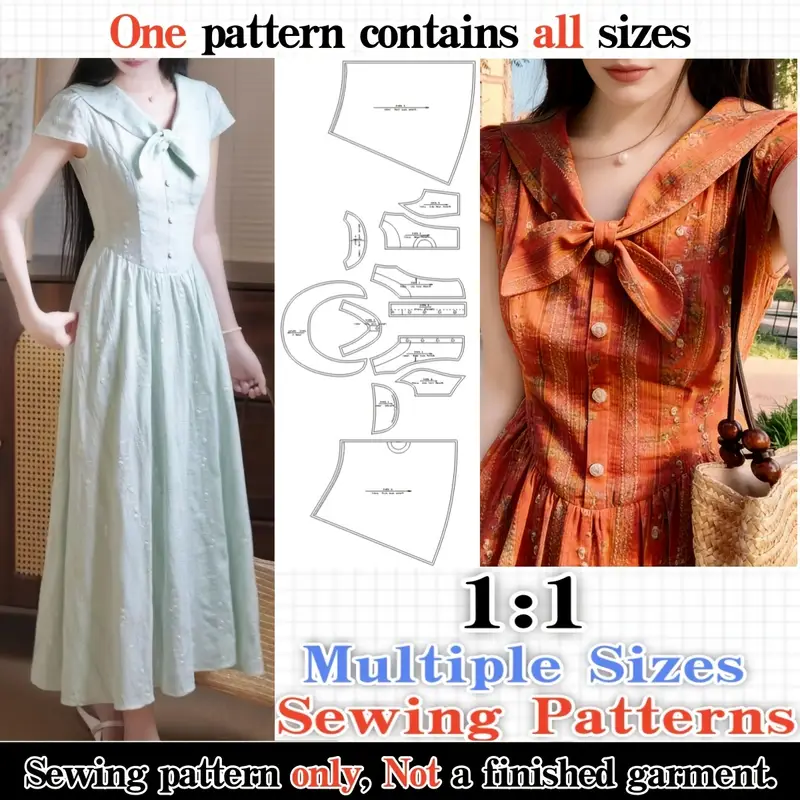 one cut dress pattern Very Easy One-Shoulder Dress Pattern DIY Sewing Tutorial + Measurement Guide