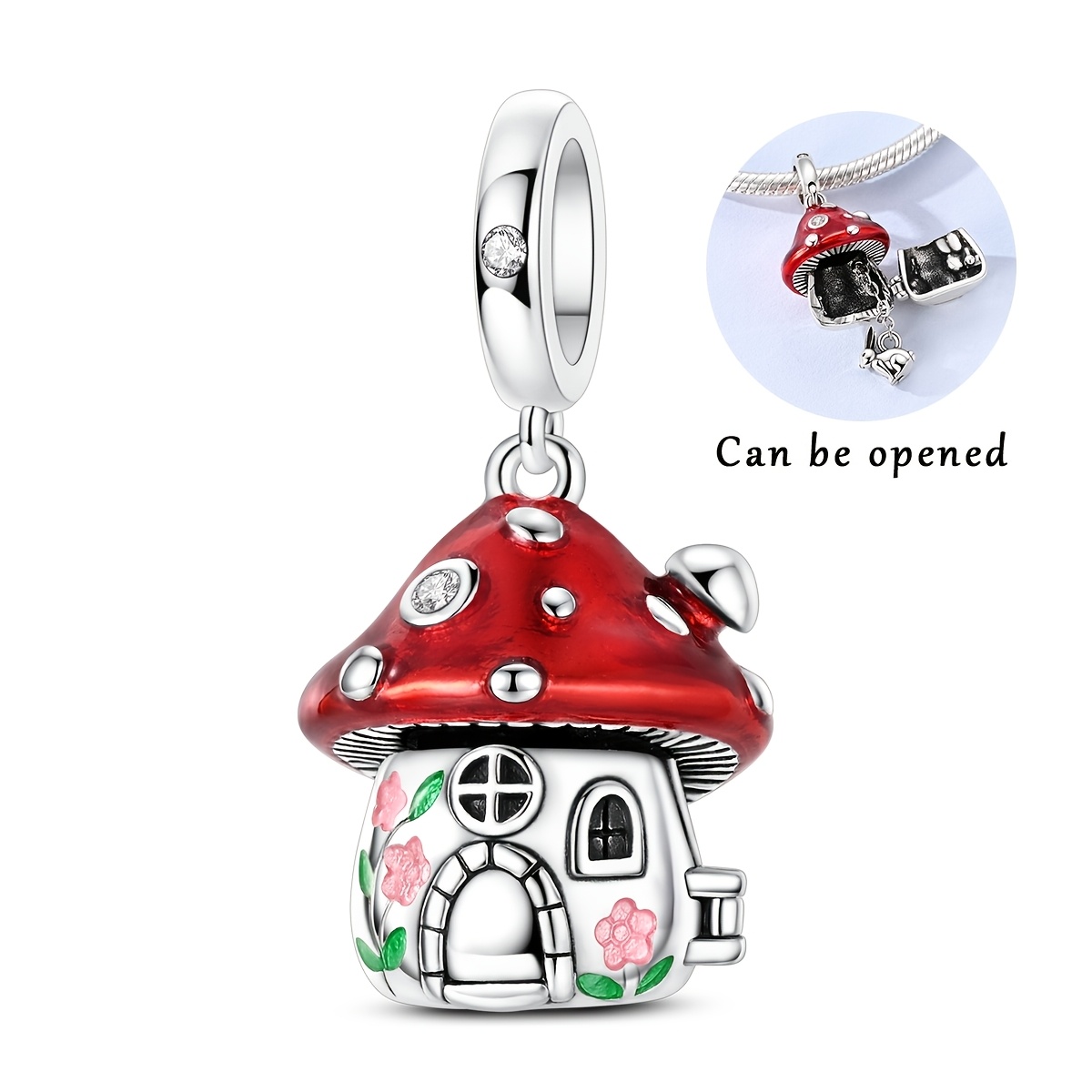 TEMU 1pc Keychain Accessories Copper Beads Openable Pendant Fits Car Backpack Pendant Decoration