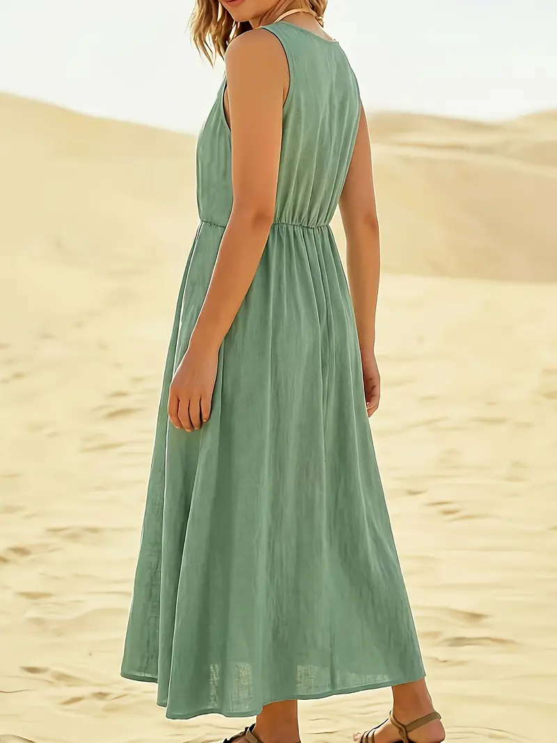 literature loose casual dress literature loose casual dress Summer Thin Linen Loose Dresses Women Casual Outfits Q19061