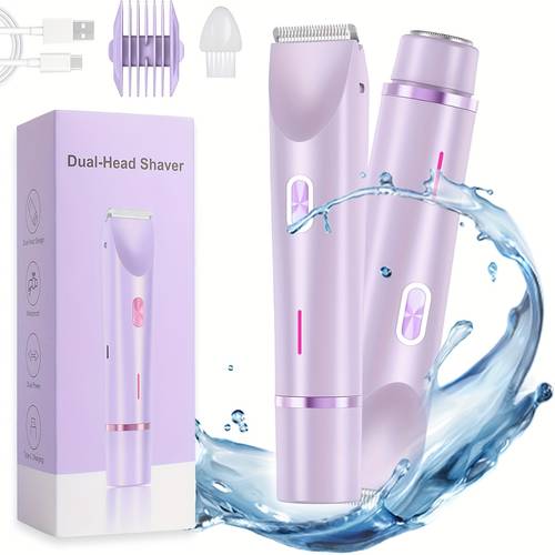 women 3 in 1 electric shaver trimmer razor suitable for face bikini body wet dry epilation facial hair removal body trimmer for sensitive areas