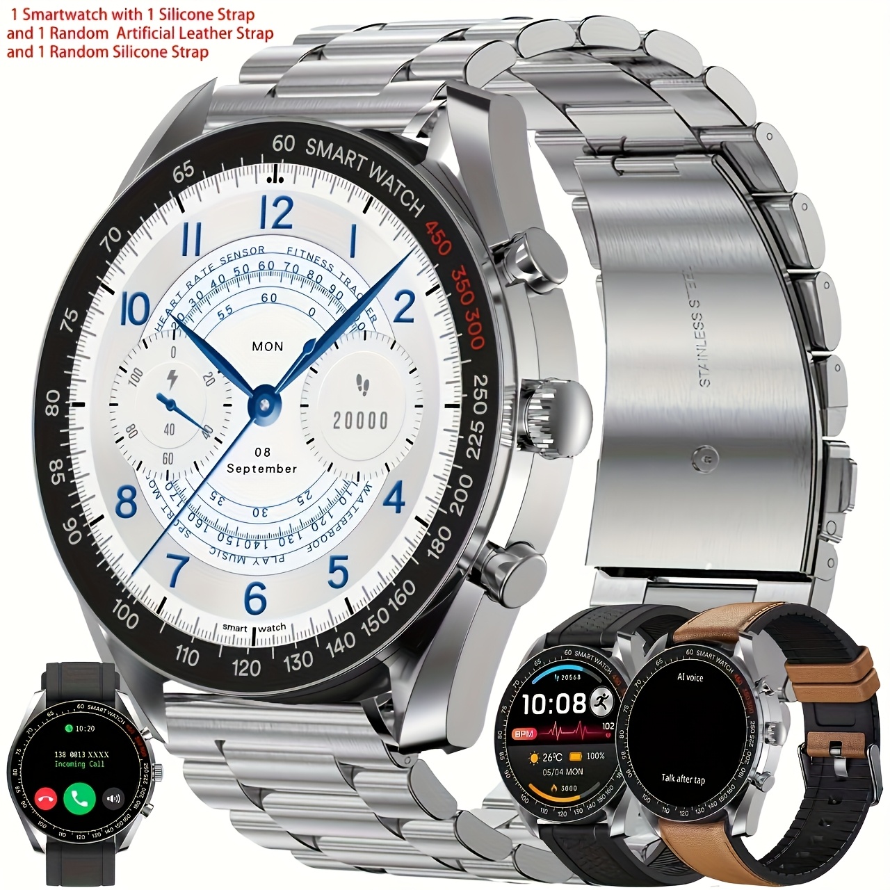 Image of 1.39'' Smart Watch For Men(answer/dial Calls), Watch For Men - Call , , Wireless Call Smart Watch For And For Iphone, Fitness , Sleep Monitoring, Step , Call Information