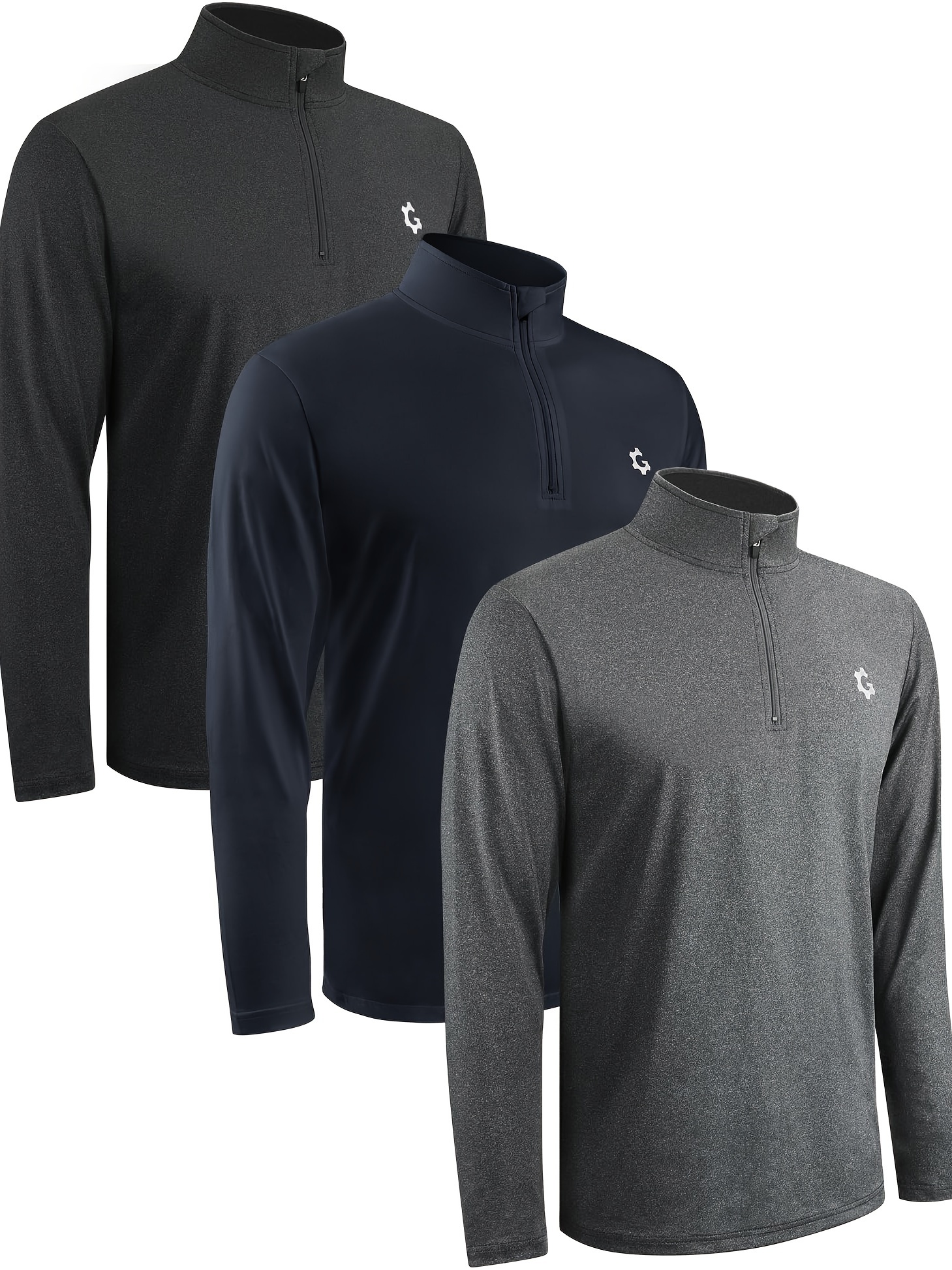 quarter zip pullover men long sleeve sweatshirts running - Temu