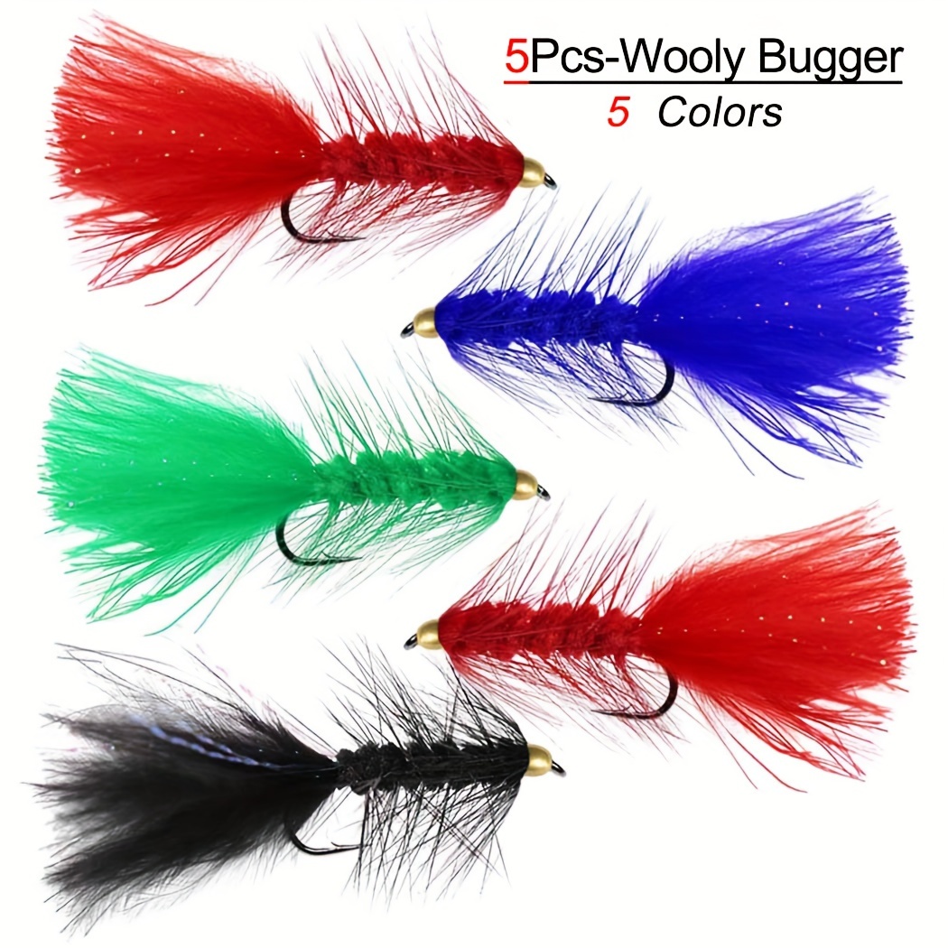 Brass Bead Head Wooly Bugger Fly Fishing Trout Bass - Temu
