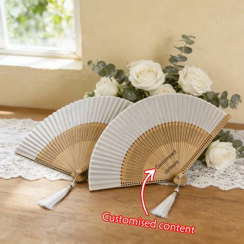 customized elegant chinese folding fan with carved handle vintage style with tassels and hollow handle classic vintage folding fan for home decor suitable for women to hold ideal for dance performances decoration weddings parties and gifts