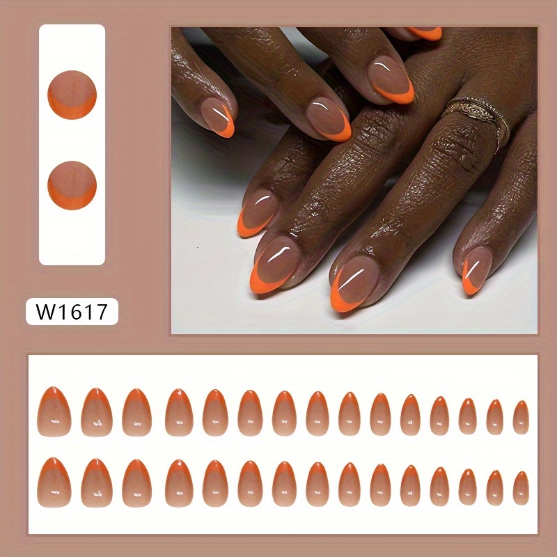 Trade False Nails Wearable Nails Removable Nail Stickers Western Nail Stickers Short Almond Nail Stickers