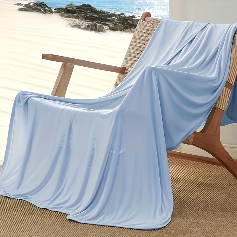 Ultra- Thin Blanket, Suitable For Hot Sleepers, Breathable Soft And Lightweight, Single Layer Thin Blanket, Suitable For Bed And Sofa, Multiple Sizes , Machine Washable