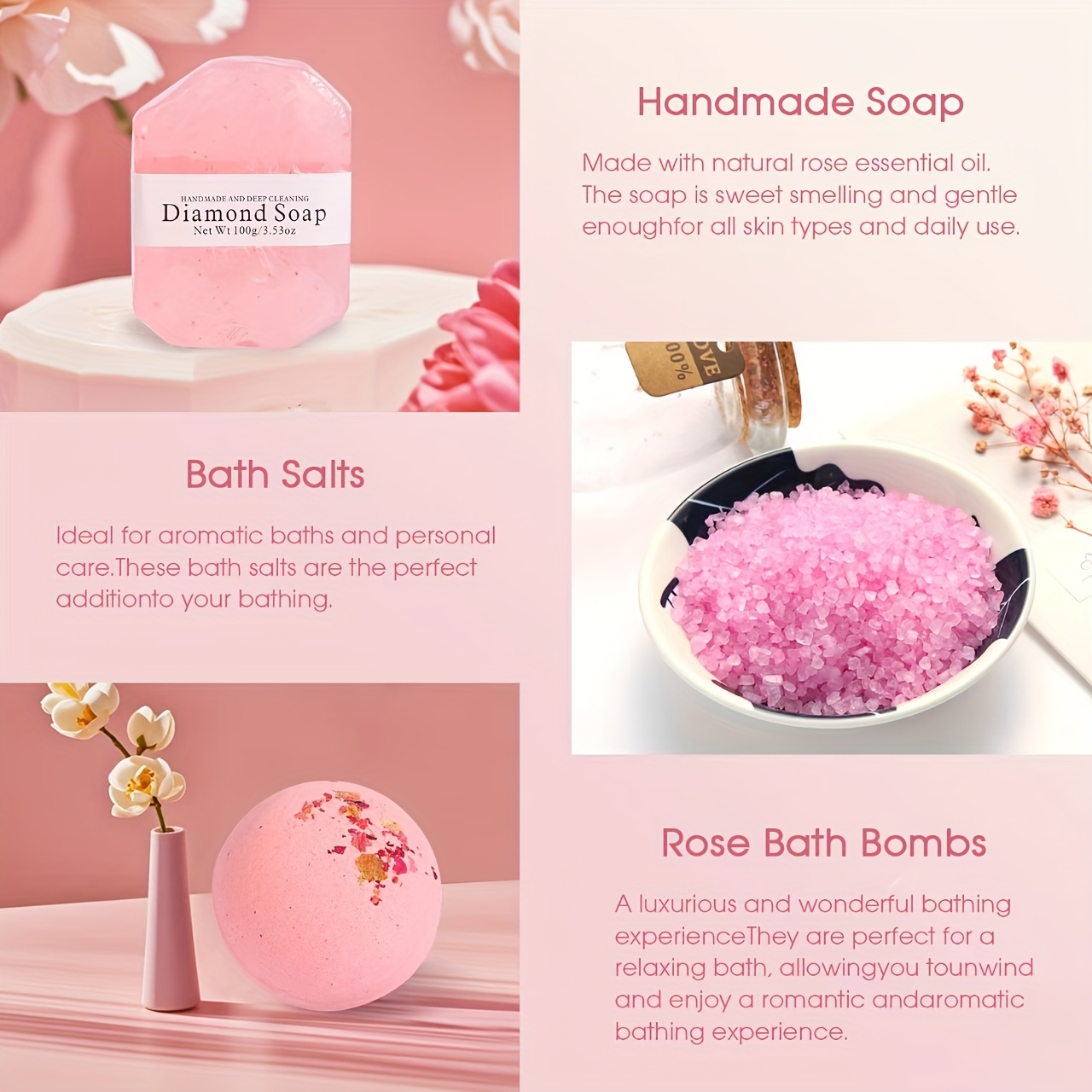 Valentines Day Gifts for Women/ Her, Birthday Gifts for Women, Self Care Gifts Get Well Soon Gifts, Bath Sets for Women Gift, Ocean Relaxing Spa Gifts Basket Care Package, Her Friends Sister Wife, Valentines Gift Basket, Bath Spa Gift Set for Women