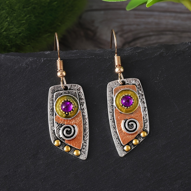 

New Retro Spiral Pattern Earrings