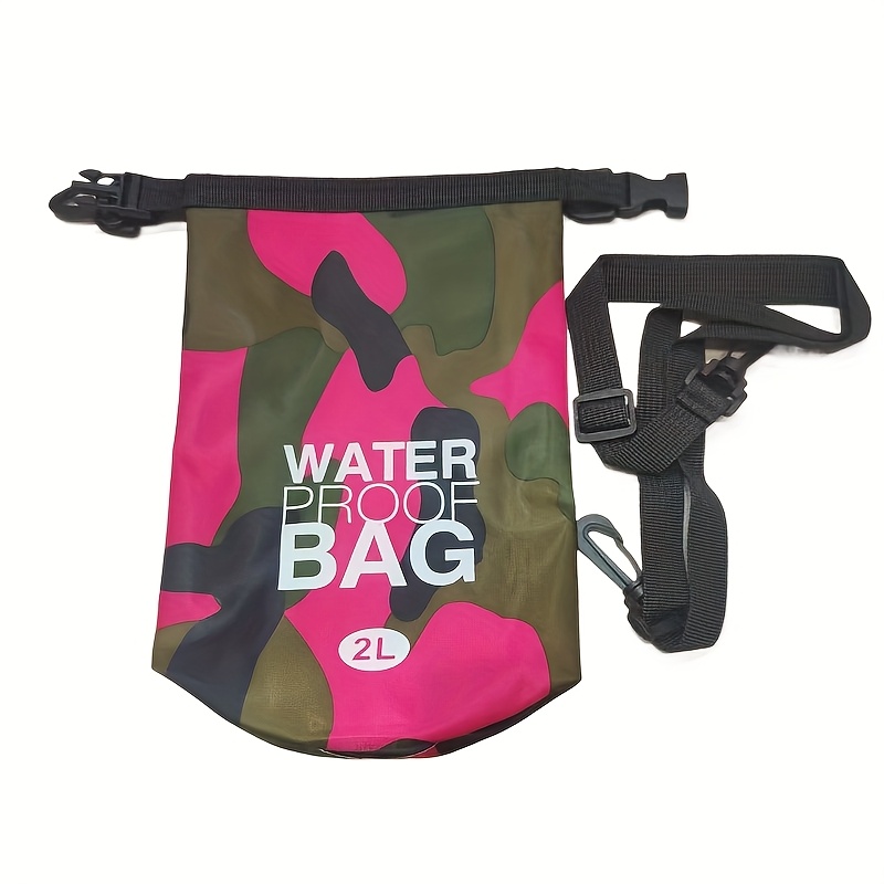 Image of 2l Outdoor Portable Drift Diving Dry Bag, Swimming And Seaside Drying Bag, Outdoor Bag Portable Bag Bucket Bag Cycling, Camping And Canyoning Bag Essential Swimming Supplies Drift Bag