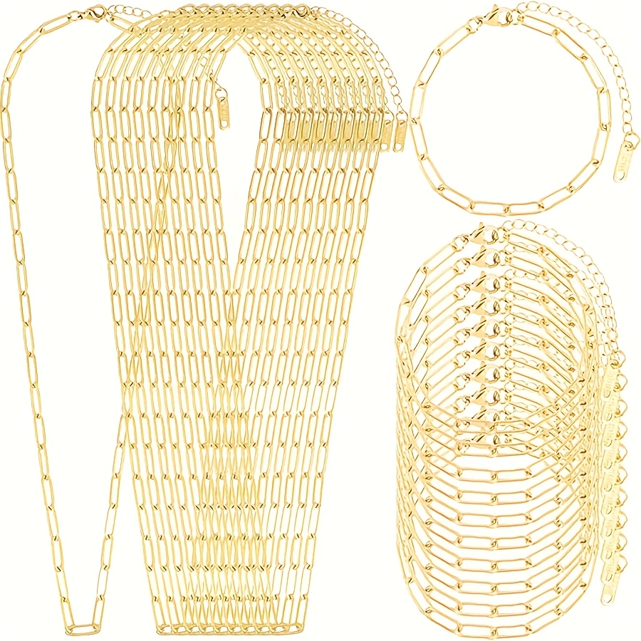 TEMU Kit de Fabrication de Bijoux DIY 20 pièces, Anneaux en Acier Inoxydable pour et Bracelets, Assortiment Varié d'Accessoires pour Créations de et