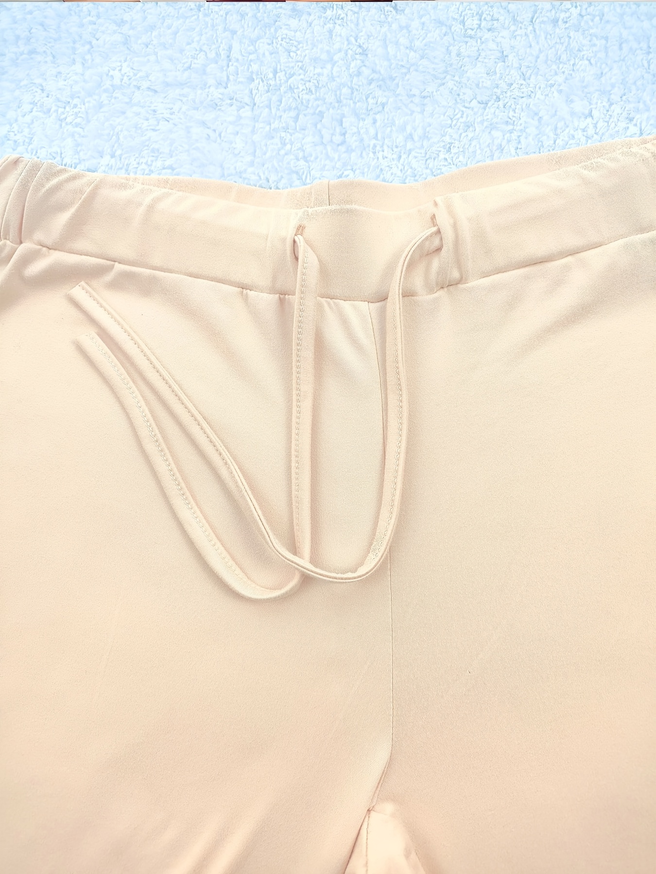 New Autumn Women's Clothing from Europe and America, NEW YORK & BROOKLYN Letter Print, Daily Casual Wear, Two-Pack of Comfortable Slim-Fit Stretch Tapered Straight-Leg Pants with Drawstring Waistband