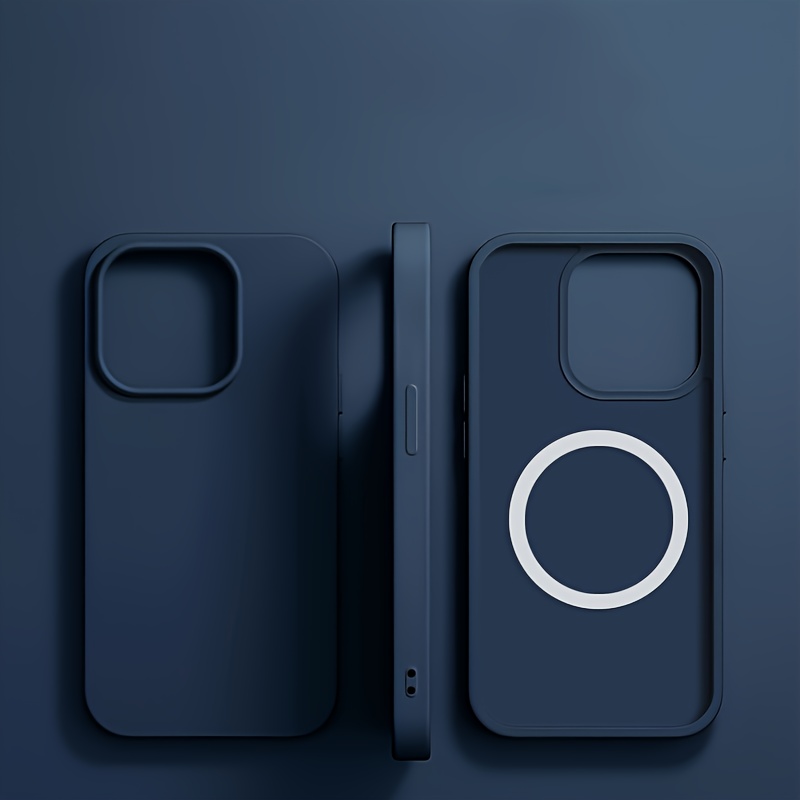 TEMU Coque de téléphone - Coque de téléphone magnétique originale | mate | Texture tendance et | Matériau flexible et durable | Coque de téléphone