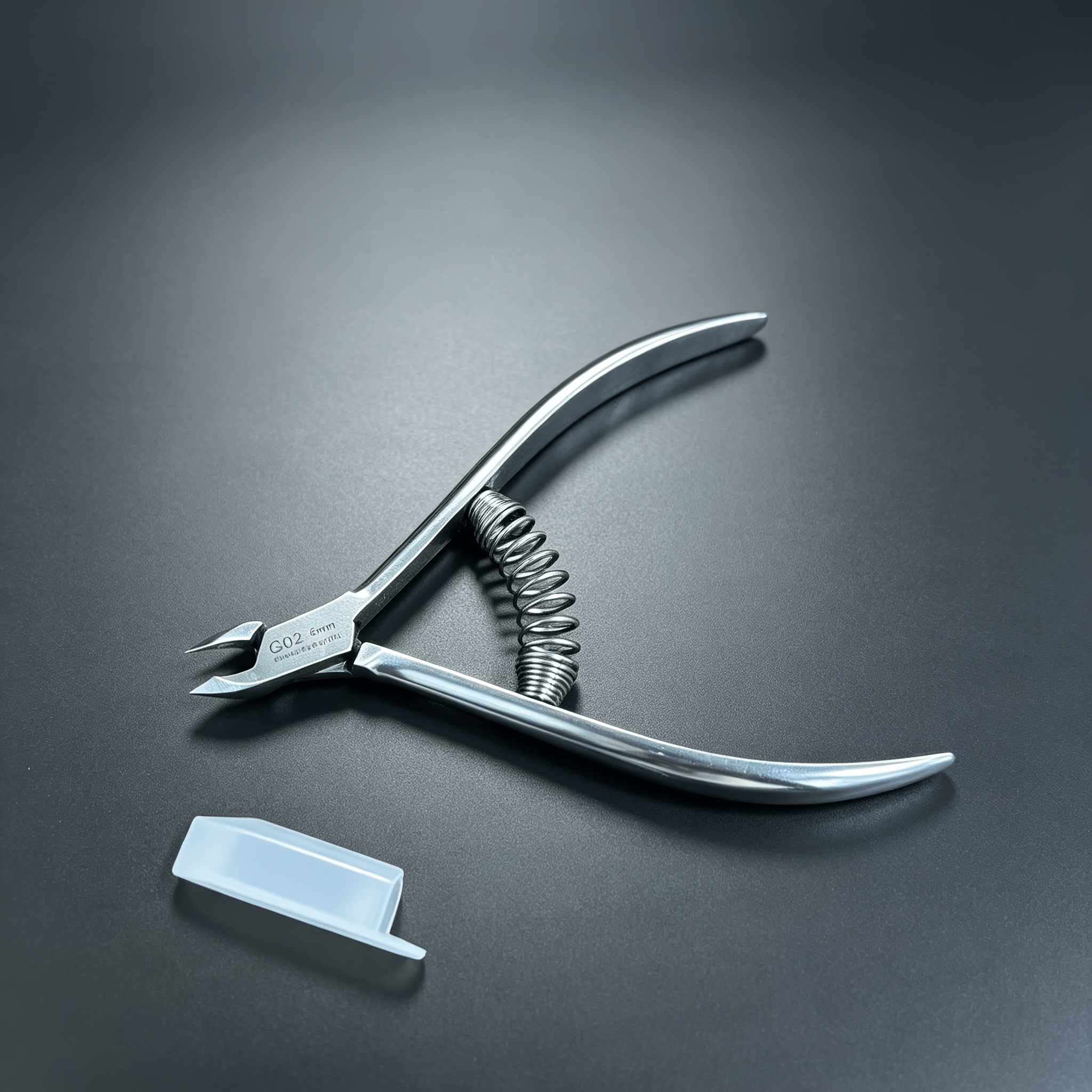 TEMU Pinza de cutículas con G02 de 4 mm, herramienta de manicura de precisión de acero inoxidable para el cuidado profesional de las cutículas