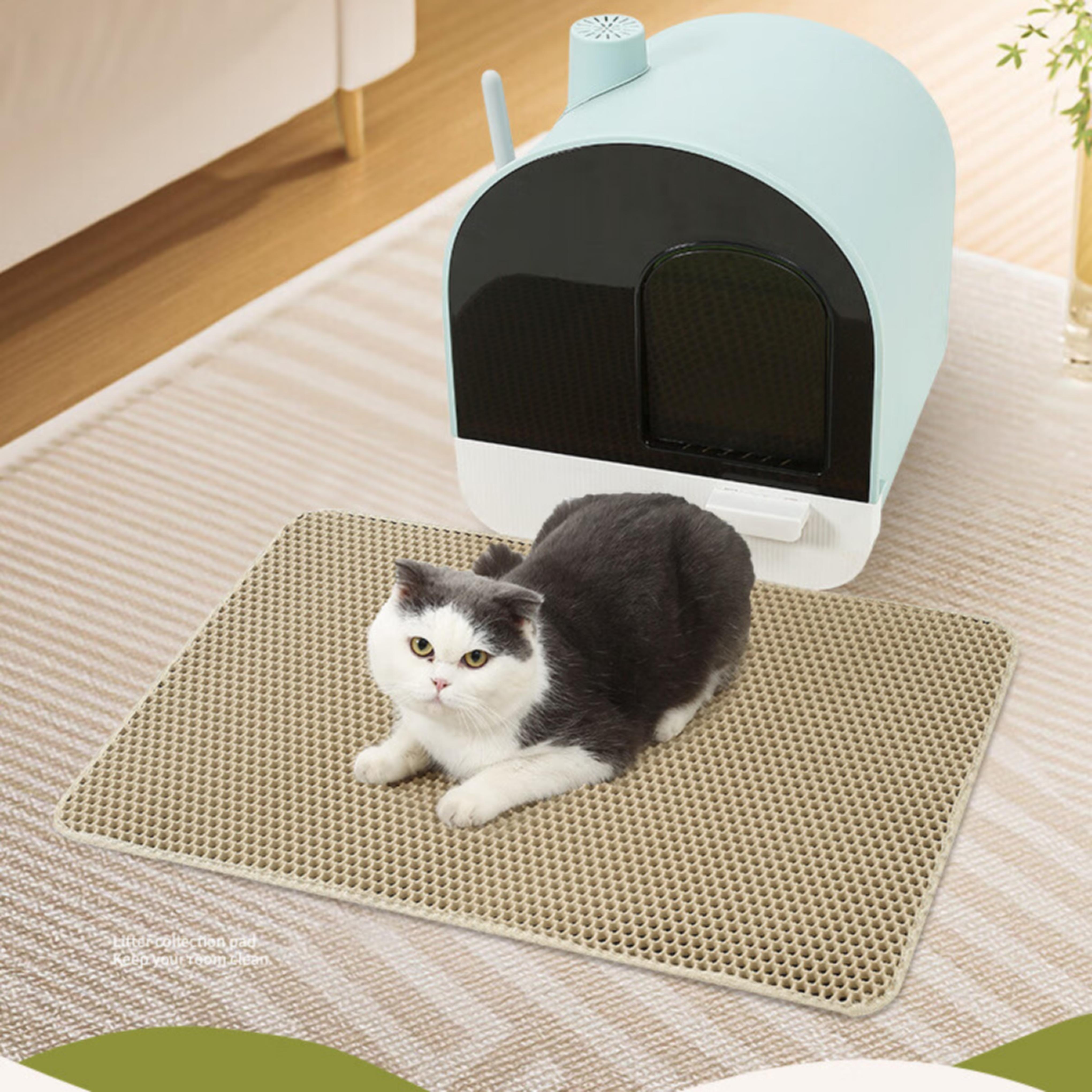 

Double-layer Honeycomb Cat Litter Mat, Anti-slip, Washable, Eva Material, For Pet Toilet Cat Litter Box