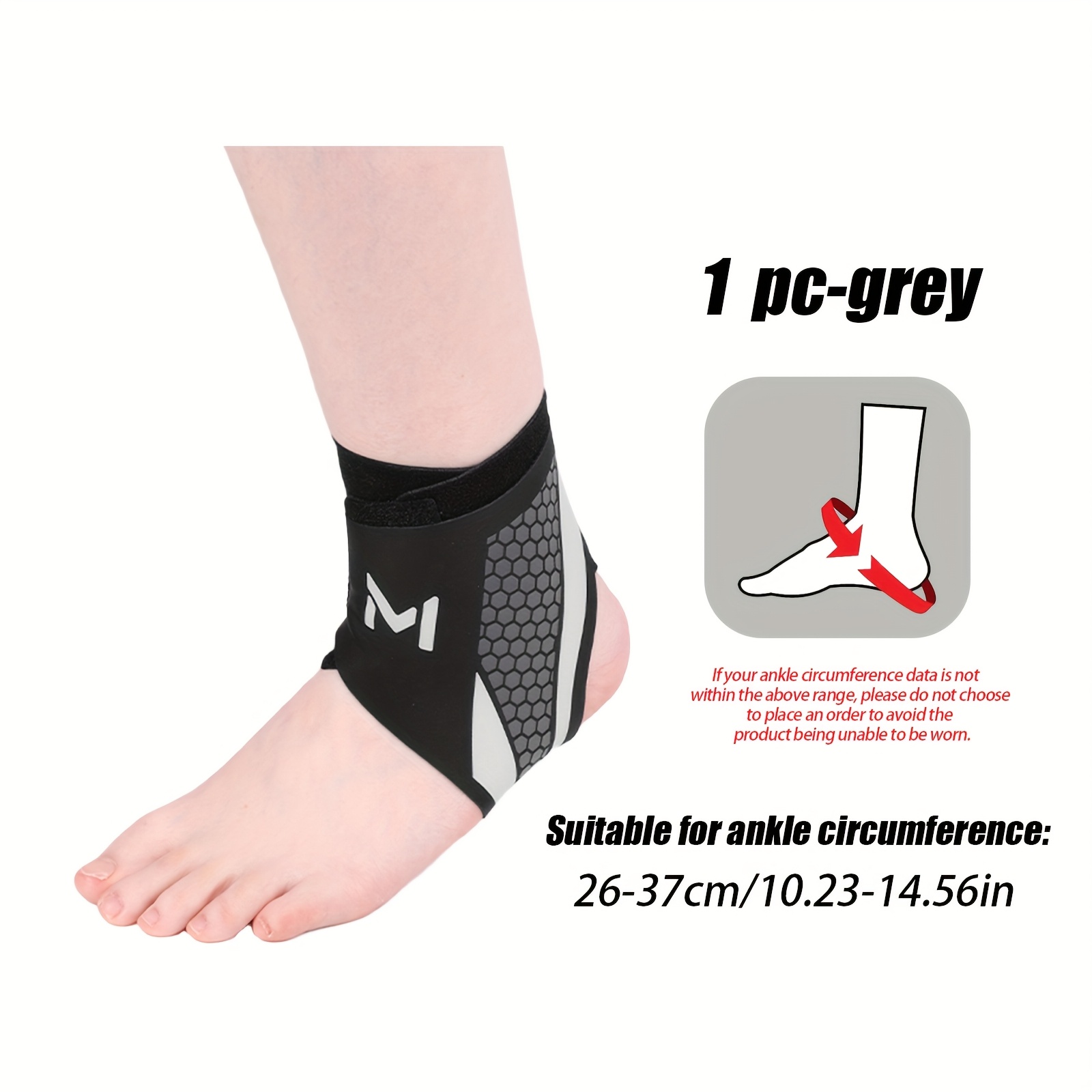 1pc Breathable Ankle Support Band, For Ankle Support And Compression, Suitable For Sports, Fitness, Running, Hiking, Cycling, Tennis