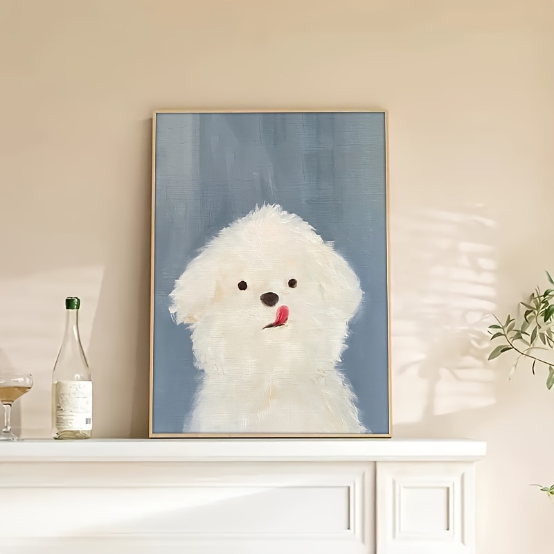 dog canvas art print modern art deco animal poster - Temu Australia