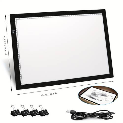 3 level dimming eye protection extra large led light pad a2 a3 a4 illuminated mat 5000 lux high brightness usb powered tracing light box pad for diamond painting sketch tracing animation hand drawing tracing calligraphy copying