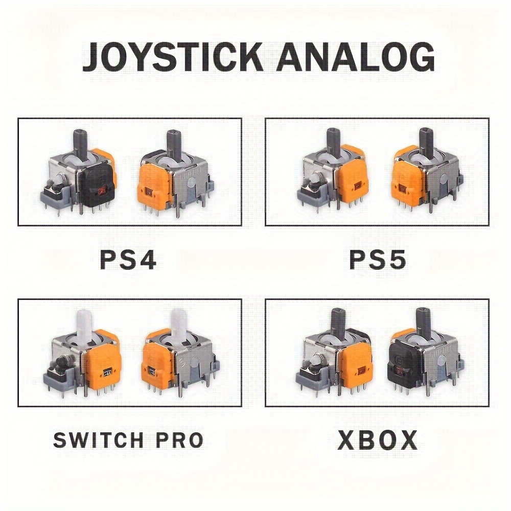 

Premium Hall Joystick For Ps5, Ps4, & For Switch Pro - Abs Material, No Battery Required