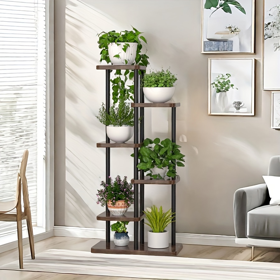

1pc Plant Stand And Flower Stand, 7 Tier Flower Shelf Planter Rack, Storage Organizer, Display Indoor Garden Balcony