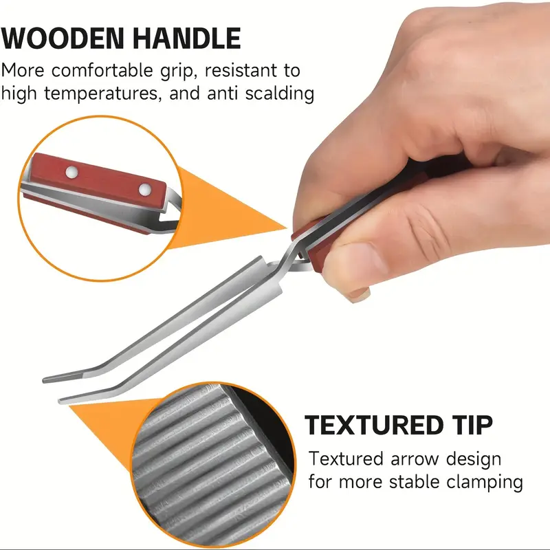 Pointed Crosslock Tweezer with Fibre Grips Pointed Crosslock Tweezer with Fibre Grips